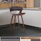 Armen Living Jagger Modern 26" Wood and Black Faux Leather Counter Height Barstool LCJGBAWABR26 - alternate 2